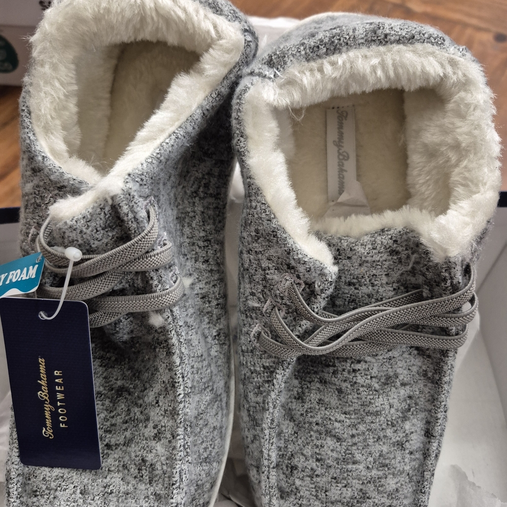 Gray Fuzzy Lined Shoes